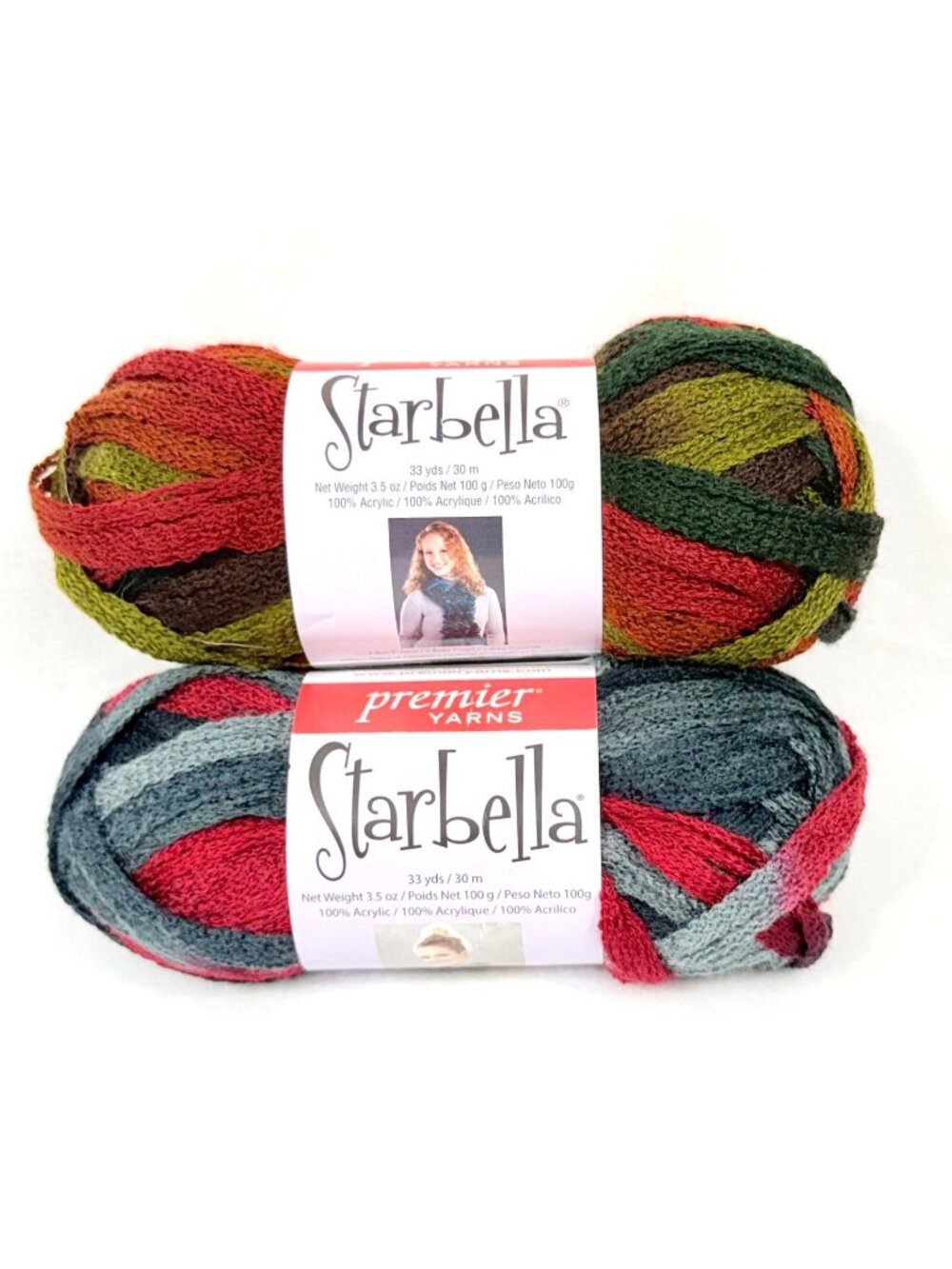 Premier Starbella Yarn Lot Of 2 Skeins Super Bulky Multi-Color Two Colors NWT